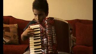 quotANDREAquot musica di G MIRIZZI  Andrea Belfiore di 7 anni alla fisarmonica accordion acordeao [upl. by Dena]