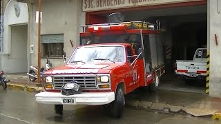 Toque y salida del móvil 3  Bomberos Voluntarios de Rojas [upl. by Leroj]