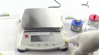 How to Calibrate the Ohaus Scout Digital Scale Model SJX1502 [upl. by Nevla11]