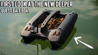 First look at the brand new DEEPER BAIT BOAT  Deeper Quest bait boat review [upl. by Nnylak]