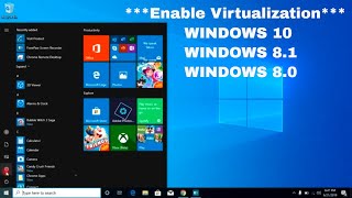 How to enable Virtualization VTx in Bios Windows 10  NEW [upl. by Faxen295]