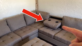 COMFORTABLE  UBGO Sectional Corner L Shape Couch  Review [upl. by Tlihcox]