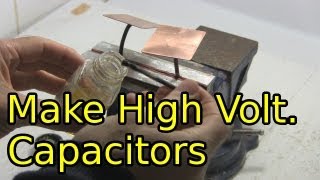 How to Make High Voltage Capacitors  HomemadeDIY Capacitors [upl. by Eitsud]