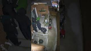 Suspects seen on video trying to break into Toronto home [upl. by Ardried]