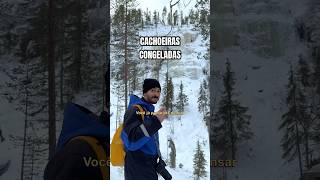 Curiosidades sobre a Finlândia 🇫🇮 Parte 4  Cachoeiras Congeladas finlandia rovaniemi laponia [upl. by Dolley267]