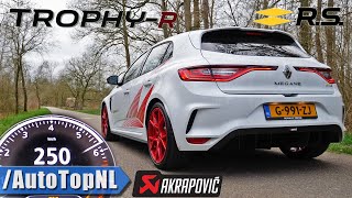 Renault Megane RS Trophy R AKRAPOVIC 0250kmh ACCELERATION amp SOUND by AutoTopNL [upl. by Noeruat]