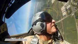 RideAlong A4 Skyhawk Aerobatics Cockpit View  Wings Over Waukegan 2014 [upl. by Mohkos]