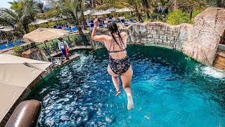 INSANE Immortal Falls at Aquaventure Waterpark Dubai [upl. by Sheba]