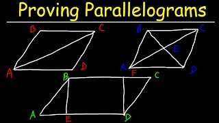 Proving Parallelograms With Two Column Proofs  Geometry [upl. by Eniale624]