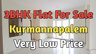 Semi Furnished New 3BHK Flat For Sale In Kurmannapalem  Low Price Flat  Flat For Sale In Duvvada [upl. by Srini393]