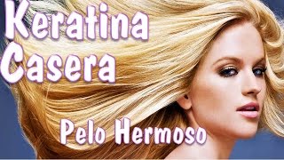 DIY KERATINA CASERA Para Tener Cabello Largo Hermoso Y sin Friz [upl. by Ddot]