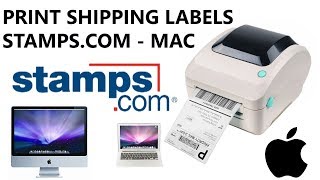 How to print 4x6 inches shipping label from Stampscom website on Mac Computers 2019 Updated [upl. by Martsen805]