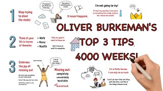 Oliver Burkeman of 4000 Weeks gives us 3 TOP TIPS [upl. by Matilda]