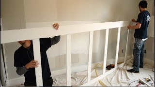 Baby Nursery Makeover  Laying Out the Wainscot [upl. by Bluefield]