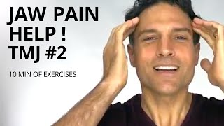 TMJ Exercises 2  Jaw Pain Help  Teeth Grinding [upl. by Tai]