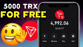 Earn 5000 FREE TRX with Quick Withdrawal [upl. by Catha]