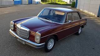 Mercedes W 115  220 Diesel 1972  classic car review [upl. by Irmina188]