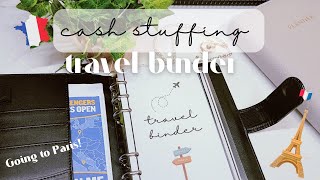 NEW Travel Binder  PARIS TRIP CASH STUFFING  How to Budget for a Vacation using Sinking Funds [upl. by Lrub324]