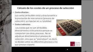 CÓMO PRESUPUESTAR UN PROCESO DE SELECCIÓN [upl. by Amees]