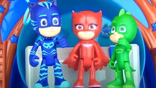 How to Make Pj Masks Headquarters Clay Doh Molds Craft Activity [upl. by Doreen]