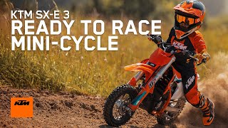 KTM SXE 3 – Our smallest READY TO RACE motorcycle  KTM [upl. by Anidem]