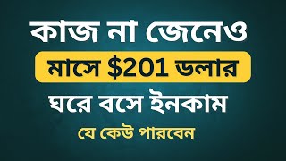 মাসে 201 USD ইনকাম  Online Income Site For Students  Best Earning Site  Smart IT Institute [upl. by Adnovay]