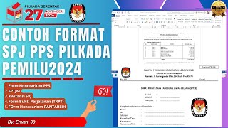 Contoh Format SPJ Untuk PPS PILKADA PEMILU 2024 [upl. by Eliak]