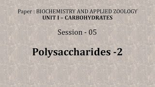 Biochemistry Session 05 heparin  chondroitin sulphate Hyluronic AcidGlucuronic acid [upl. by Inerney]