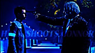 Hank shoots Connor  DETROIT BECOME HUMAN [upl. by Aliakam]