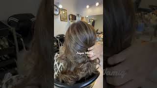 Greige highlights naziawamiq viral hair shortvideo viralvideo shortsvideo hairartistbalayage [upl. by Selmner679]