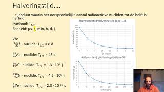 Halveringstijd  halfwaardetijd kernfysica deel 6  koolstof14methode  voorbeeldvraagstukken [upl. by Atikel]