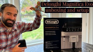 Delonghi Magnifica Evo unboxing and setup [upl. by Lewendal975]