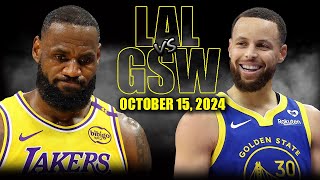 Los Angeles Lakers vs Golden State Warriors Full Game Highlights  October 15 2024  NBA Preseason [upl. by Nov]