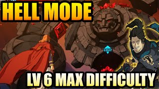 HELL MODE Level 6 Golem Raid Boss  Max Difficulty  Black Clover Mobile Rise Of The Wizard King [upl. by Kram]