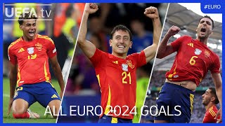 EURO 2024 SPAIN All Goals  Yamal Oyarzabal Merino [upl. by Nyluqcaj]