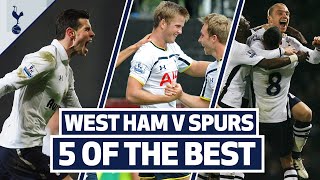 Berbatov Bale Dier Llorente amp OHara  SPURS BEST GOALS V WEST HAM [upl. by Egiaf]