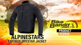 Alpinestars Enforce Drystar Motorcycle Jacket  BikeBanditcom [upl. by Regnig]