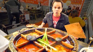 Chinese Street Food HOT POT HEAVEN  RABBIT Noodles and SPICY Dumplings in China  CHILI OIL 4 LIFE [upl. by Ettennan]