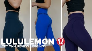 LULULEMON TRY ON amp REVIEW SERIES I LEGGINGS [upl. by Edahsalof]