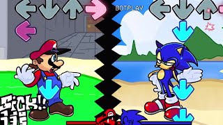 FNF  Mario Vs Sonic  Occasional Rivalry Anniversary Mix Charted [upl. by Ltihcox]