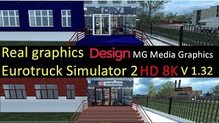 Real graphics Eurotruck Simulator 2 HD 8K  MG Media Graphics [upl. by Kancler943]