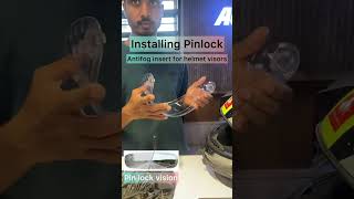 Installing PINLOCK  Antifog insert for helmet visors  Before the rains [upl. by Nymsaj]