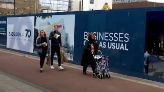 Basildon Town Centre East Walk and East Square regeneration in progress [upl. by Llertniuq]