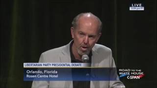 Libertarian National Convention  Libertarian Presidential Debate  CSPAN  05 28 2016 [upl. by Haerr196]