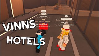 ADMIN ABUSING amp TROLLING AT VINNS HOTELS ROBLOX TROLLING [upl. by Azaria]