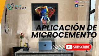 APLICACIÓN DE MICROCEMENTO EN MURO [upl. by Kcirtemed]