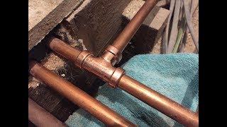 Tectite Sprint Push Fit Pipe Equal Tee 15 X 15 X 15mm Installation and Review [upl. by Leatri]