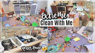 EXTREME CLEAN WITH ME  ACTUAL MESSY HOUSE CLEANING MOTIVATION  SAHM [upl. by Faber]