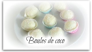 recette 6  boule de coco facile façon Ferrero [upl. by Atteirneh324]