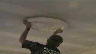 How to install a CEILING ROSE OR ROSETTE PART TWO [upl. by Hartmann589]